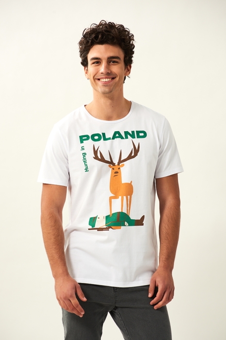 Hunting in Poland koszulka męska