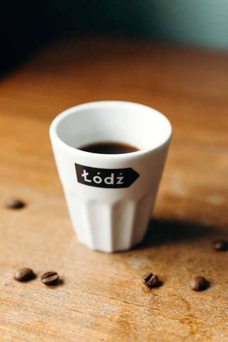 Kubeczek do espresso Łódź znak