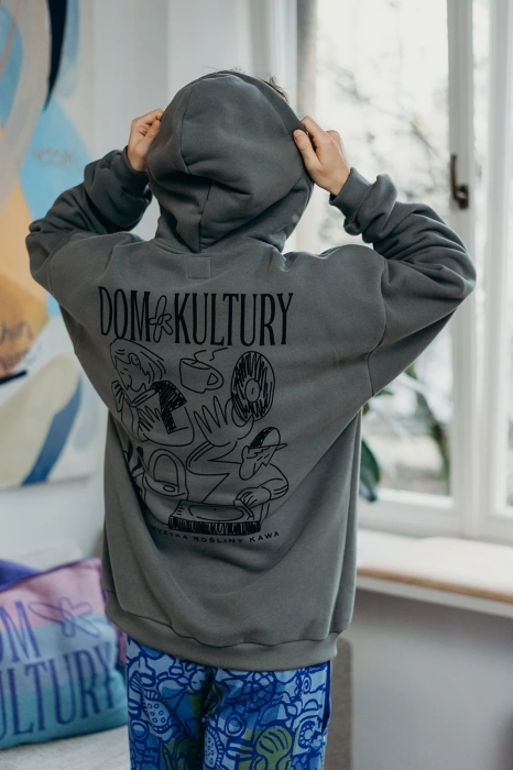 Bluza z kapturem oversize Dom kultury