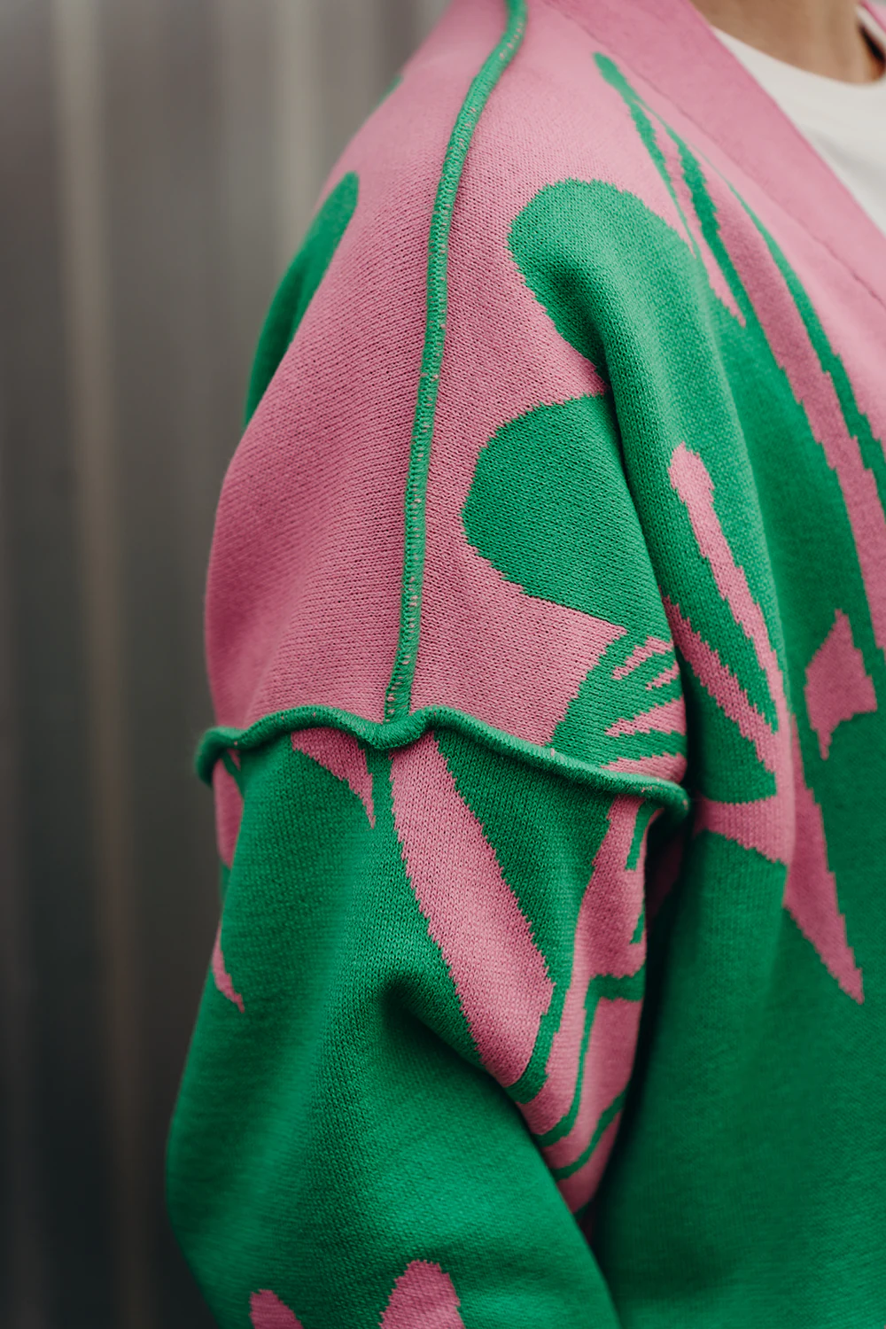 sweter dwustronny Tulipan